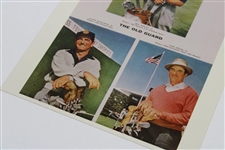 Ben Hogan Signed 'The Old Guard' Print Advertisement w/ Hogan, Snead, Mangrum JSA ALOA