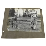 Henry Cotton Scrapbook Page with Three Photos and Cotton Handwritten Notations