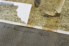 Henry Cotton Scrapbook Page with Three Photos and Cotton Handwritten Notations