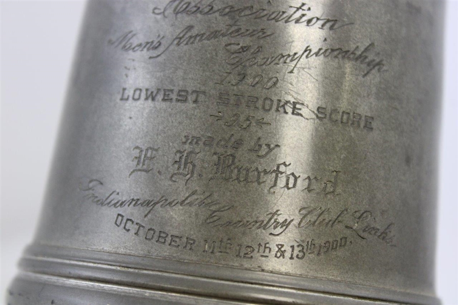 1900 Indiana State Golf Association Amateur Championship Low Stroke Score Trophy