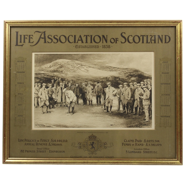Circa 1905 Life Association of Scotland Advertising Calendar by Artist Michael Brown