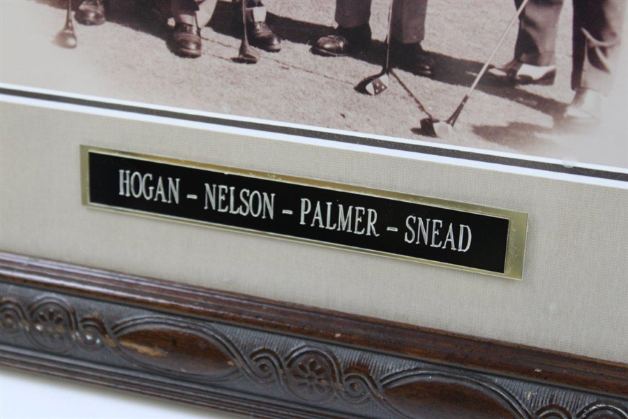 Hogan, Snead, Palmer & Nelson Signed Sepia Tone Photo - Framed JSA ALOA