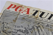 Arnie, Nicklaus, Player, Snead & Others Signed 1970 PGA Championship Pairing Sheet JSA ALOA