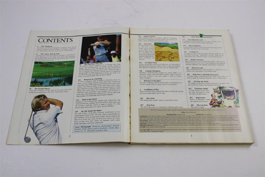 Payne Stewart Signed 1991 US Open at Hazeltine GC Official Program JSA ALOA