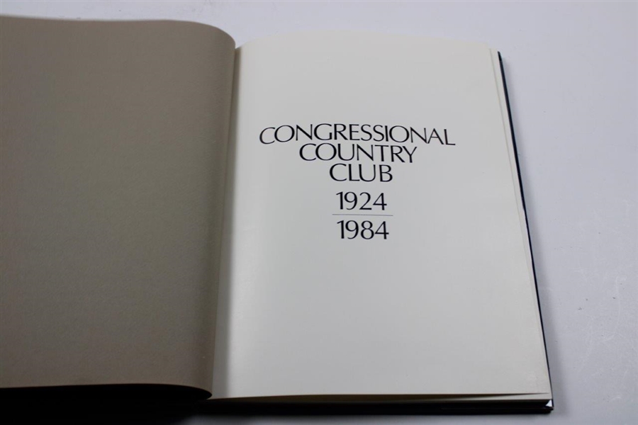1924-1984 History of Congressional Country Club Book