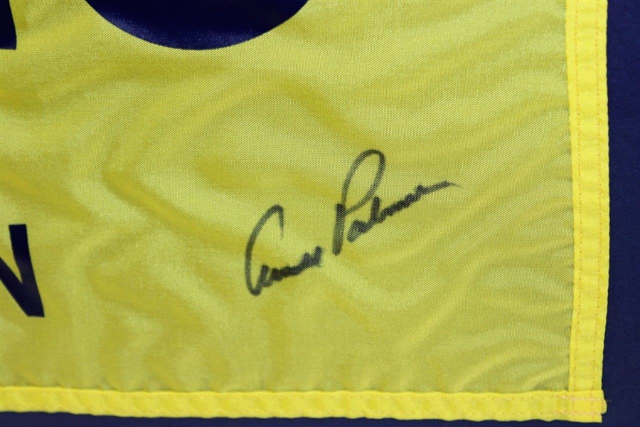 Arnold Palmer Signed '1960' US Open at Cherry Hills Flag - Framed JSA FULL #Y34272