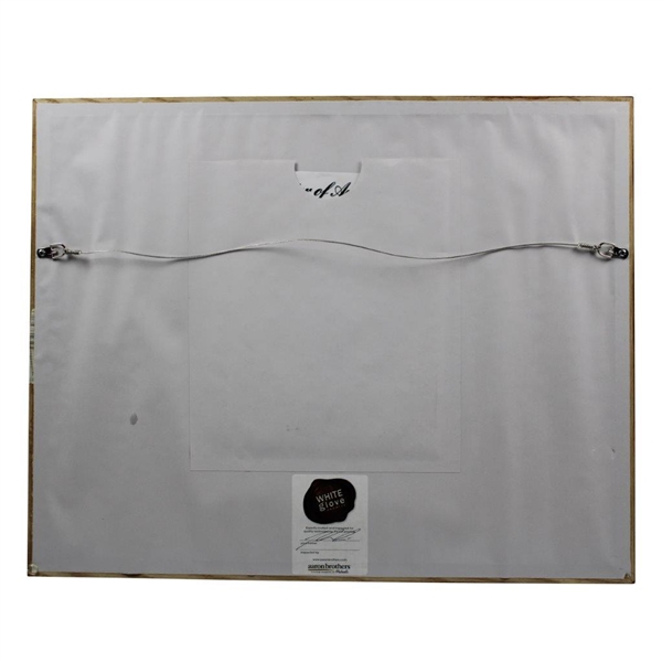 Jack Nicklaus Signed Undated Masters Embroidered Flag - Framed PSA/DNA #Z99844