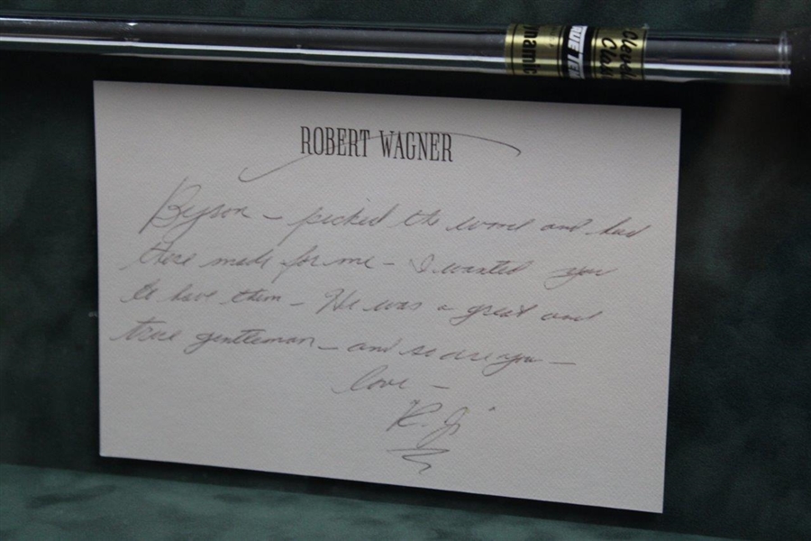 Byron Nelson Personally Gifted Set of Woods to Actor Robert Wagner with Mutual Notes