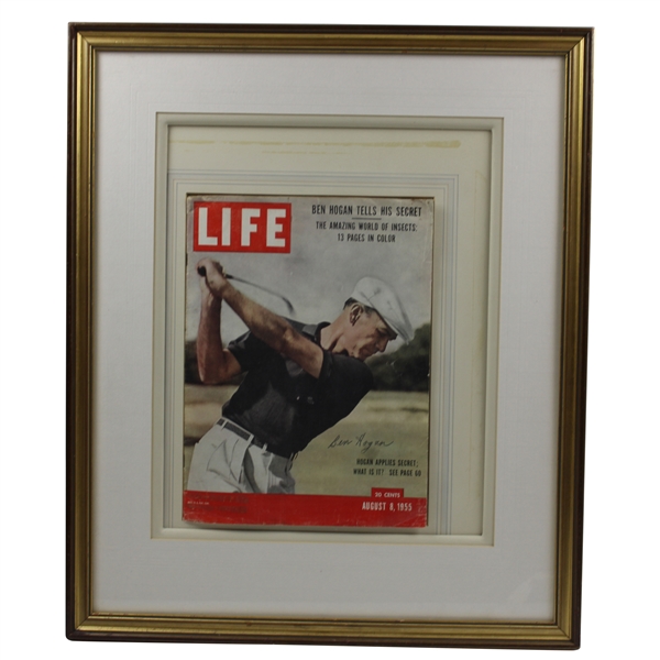 Ben Hogan Signed 1955 LIFE Magazine 'Ben Hogan Tells His Secret' - Framed JSA ALOA
