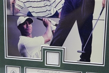Ltd Ed 2002 Tiger Woods Tournament Worn Shirt Swatch #690/10,000 - Framed