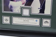 Ltd Ed 2002 Tiger Woods Tournament Worn Shirt Swatch #690/10,000 - Framed