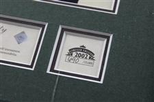 Ltd Ed 2002 Tiger Woods Tournament Worn Shirt Swatch #690/10,000 - Framed
