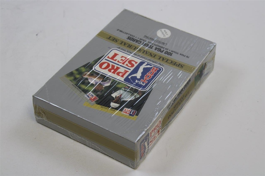 Box of 400 PGA Tour Pro Set 1990 Special Inaugural Set Cards - 4 Sets of 100 - Unopened