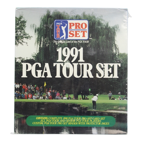 1991 Complete Set of PGA Tour Pro Set Cards with Binder - Unopened