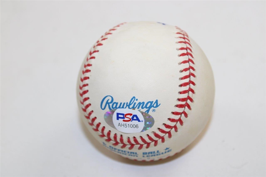 Sam Snead Signed Rawlings Official American League Baseball PSA/DNA FULL COA #AH51006