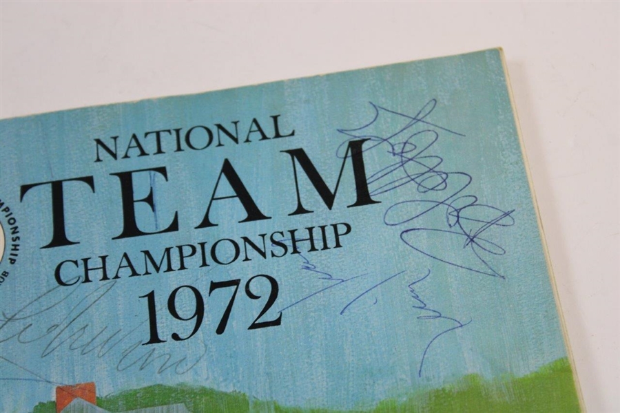 Palmer, Hope, Player & others Signed 1972 National Team Championship Program JSA ALOA