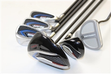 Top-Flite Junior Left-Handed Irons & Woods Set with Odyssey Two-Ball Putter - Used