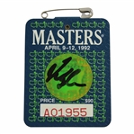 Fred Couples Signed 1992 Masters SERIES Badge #A01955 JSA ALOA