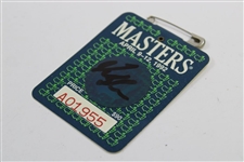 Fred Couples Signed 1992 Masters SERIES Badge #A01955 JSA ALOA