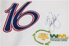 Rickie Fowler Signed Waste Management Phoenix Open 16th Hole Embroidered Flag JSA ALOA