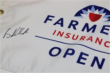 Brooks Koepka Signed Farmers Insurance Open at Torrey Pines Flag JSA ALOA