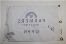 Brooks Koepka Signed Farmers Insurance Open at Torrey Pines Flag JSA ALOA