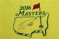 Danny Willett Signed 2016 Masters Tournament Embroidered Flag JSA ALOA