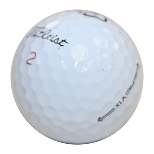 Scottie Scheffler Signed Titleist 2 Pro-Vix Golf Ball JSA ALOA