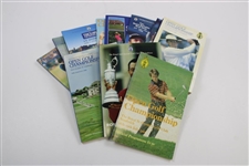 Assorted OPEN Championship Official Programs with Lady Golfer Wire Photos
