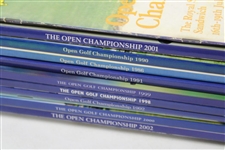 Assorted OPEN Championship Official Programs with Lady Golfer Wire Photos