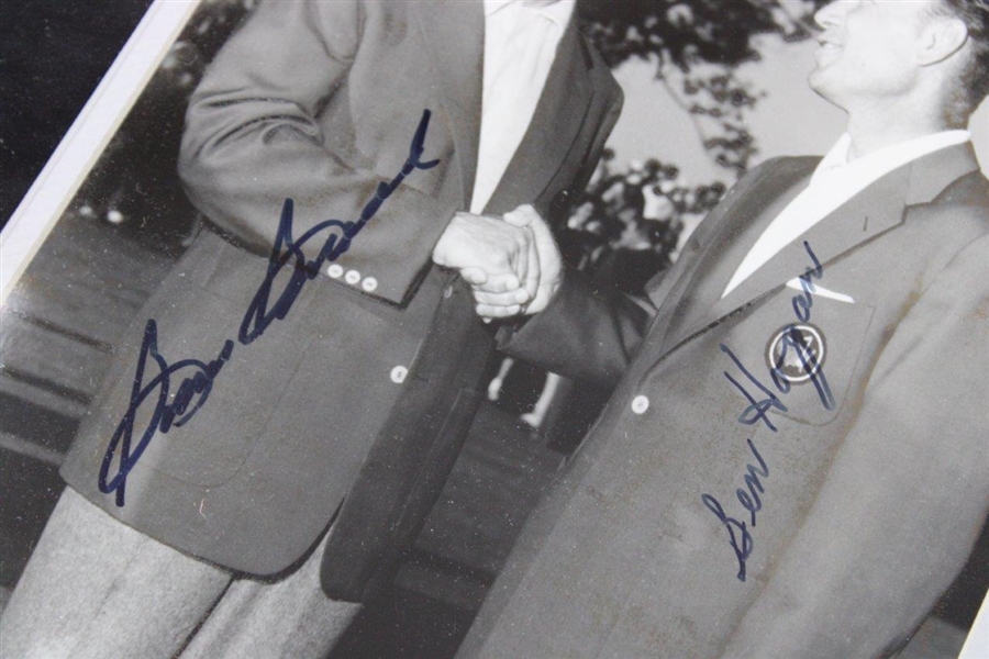 Ben Hogan & Sam Snead Signed Original B&W Masters Green Jackets Photo - Framed JSA ALOA