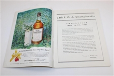 1952 PGA Championship at Big Spring Golf Club Program - Jim Turnesa Winner