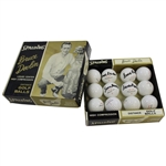Four (4) Bruce Devlin Hand Signed Model Golf Balls as Part of Dozen w/Original Box JSA ALOA