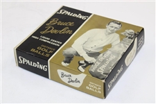 Four (4) Bruce Devlin Hand Signed Model Golf Balls as Part of Dozen w/Original Box JSA ALOA