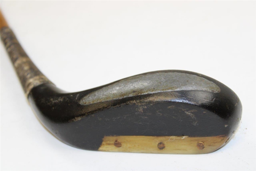 Replica T. Morris Stamped Black Head Long Nose Putter with 'Replica' on Shaft