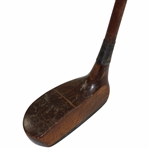 Unmarked Wood Mallet Putter with Shaft Stamp