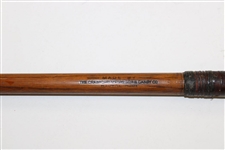 Unmarked Wood Mallet Putter with Shaft Stamp
