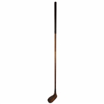 Unmarked Wood Mallet Putter with Shaft Stamp
