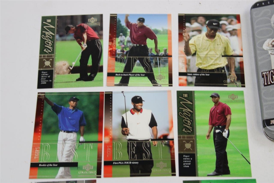 Tiger Woods Premier Edition 'Tiger Woods Collection' 25-Card Tin w/Grand Slam Commemorative Card