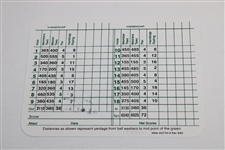 Jack Nicklaus Signed Augusta National Scorecard with Years Won JSA ALOA