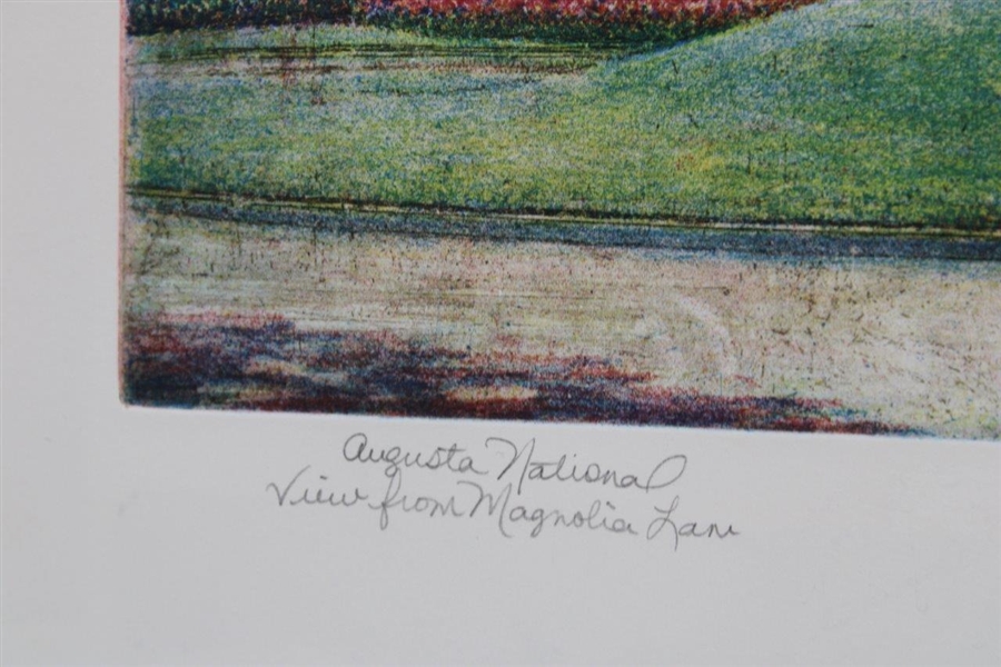 Fred Couples Signed Augusta National View from Magnolia Lane Ltd Ed 50/150 Matted Print JSA ALOA