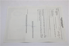 Arnold Palmer Signed 1997 The Arnold Palmer Golf Company AP0548 Stock Certificate JSA ALOA