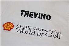 Lee Trevino vs Gary Player 1998 Shell's WoG Match Bib, Badge, Yardage Book, Signed Ball & Videos from Caddy Ralph Hackett