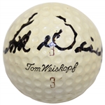 Tom Weiskopf Signed Tom Weiskopf Logo Golf Ball - Ralph Hackett Collection JSA ALOA