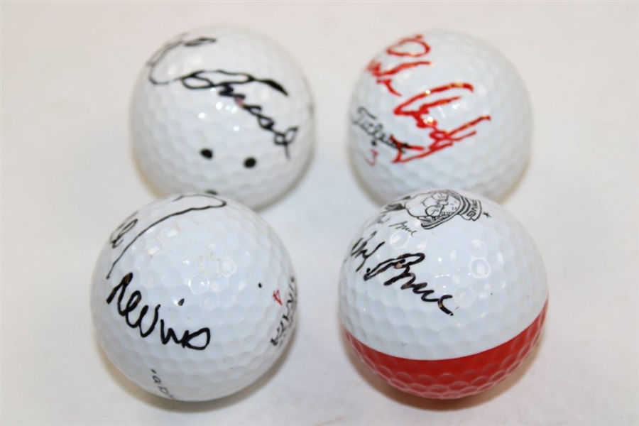 Coody, Snead, Brue & Trevino Signed Match Used Golf Balls - Hackett Collection JSA ALOA
