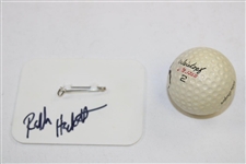 Tom Weiskopf Emerald Coast Classic Caddy Bib w/Signed Ball, Badge, Ydg Books, etc. - Ralph Hackett Collection