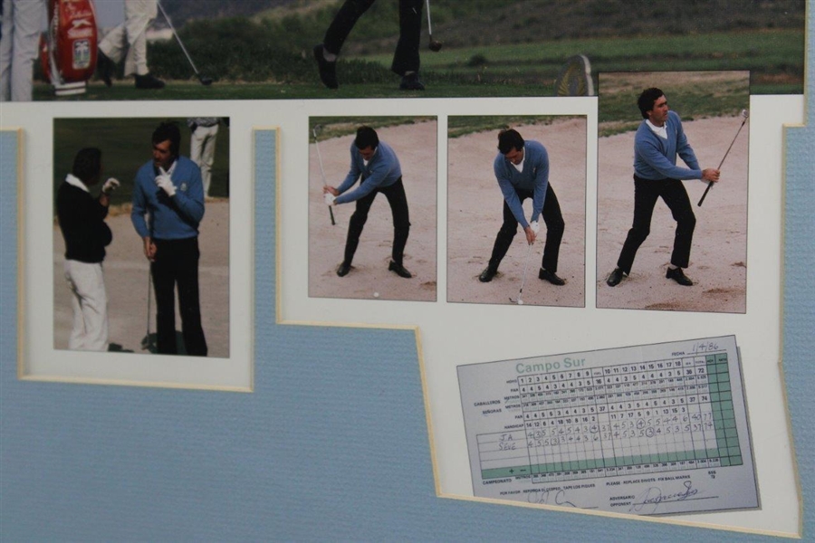 Seve Ballesteros Giving Lessons To John Andrisani Photo Display - Framed
