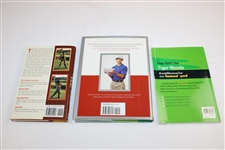 Three (3) Tiger Woods Golf Books by John Andrisani - Signed by John
