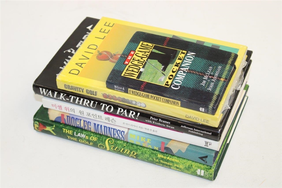 Six (6) Golf Books as Part of The John Andrisani Collection
