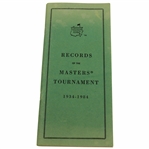 1934-1984 Augusta National Records of the Masters Tournament Booklet